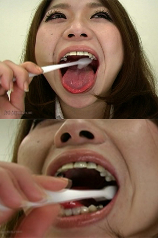 桜井里緒菜さんの歯磨き