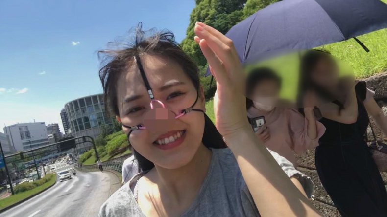 鼻フック 野外露出 もー!!こんな恥ずかしい事させて...(本人談)【鼻穴露出羞恥 ...